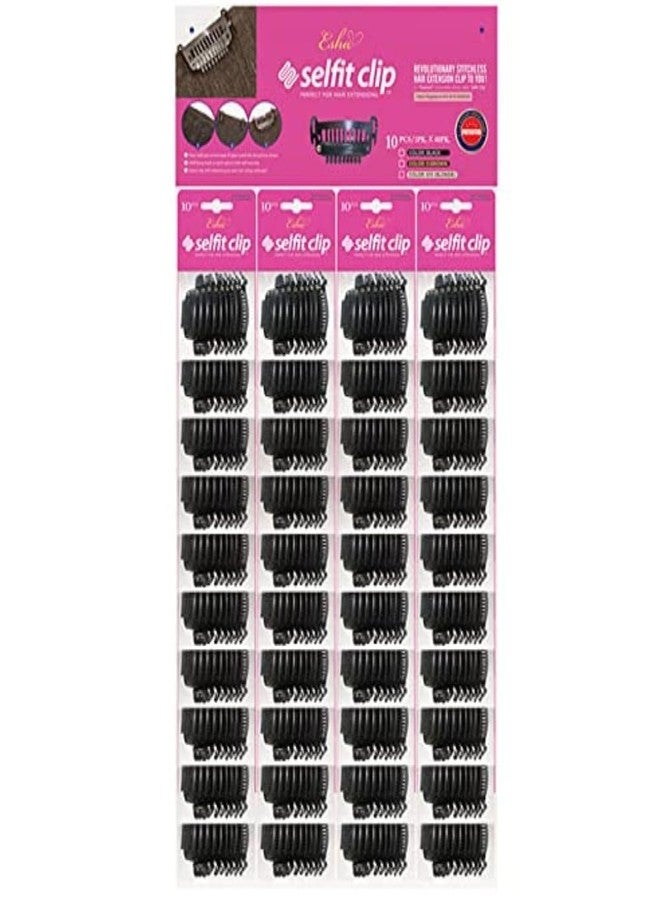 إشا مشابك إيشا سيلفيت لتطويل الشعر، 10 قطع، لتحويل خصلات الشعر إلى وصلات شعر سهلة التركيب بنفسك، لا تسبب أي ضرر، مريحة طوال اليوم، متوفرة بألوان طبيعية، بني فاتح، بني غامق. - Image 4